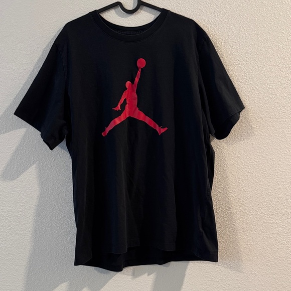Jordan Black Tee with Red Accent - Picture 1 of 3